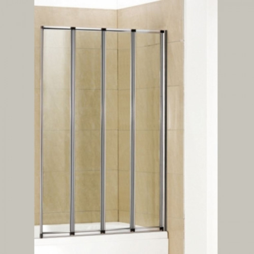 Шторка на ванну WeltWasser WW100 ZA4 100 10000002760 профиль Хром стекло прозрачное