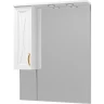 Зеркало Misty Амбра 80 L П-Амб0280-0322ЯЛ с подсветкой Белое матовое