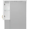 Зеркало Misty Амбра 80 L П-Амб0280-0322ЯЛ с подсветкой Белое матовое