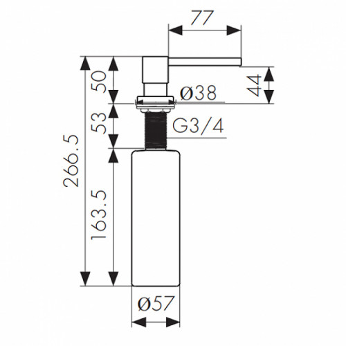 Дозатор для моющего средства Kaiser KH-3021 Бронза