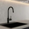 Смеситель для кухни Cersanit Melar 68234 цвет Черный матовый