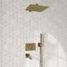 Душевая система WasserKRAFT Sauer A7158.183.261.280.197.281.187 Thermo с термостатом Золото глянцевое латунь встраиваемый