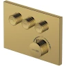 Душевая система WasserKRAFT Sauer A7158.183.261.280.197.281.187 Thermo с термостатом Золото глянцевое латунь встраиваемый
