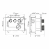 Душевая система WasserKRAFT Sauer A7158.183.261.280.197.281.187 Thermo с термостатом Золото глянцевое латунь встраиваемый