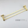 Полотенцедержатель Gappo G0709-3 двойной цвет Золото