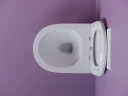 Комплект унитаза Ceramicanova Uno Rimless CN11001 с инсталляцией WellWant Standart 50 WWISI1110B с сиденьем Микролифт и клавишей смыва Хром глянцевый фарфор подвесной
