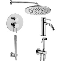 Комплект смесителей Paffoni Light KITZLIG018CR071 Хром латунь
