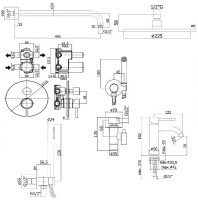 Комплект смесителей Paffoni Light KITZLIG018CR071 Хром латунь