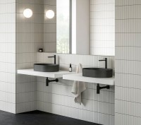 Раковина-чаша Ravak Ceramic Slim O 55 XJX0D155000 Черная матовая фаянс накладная
