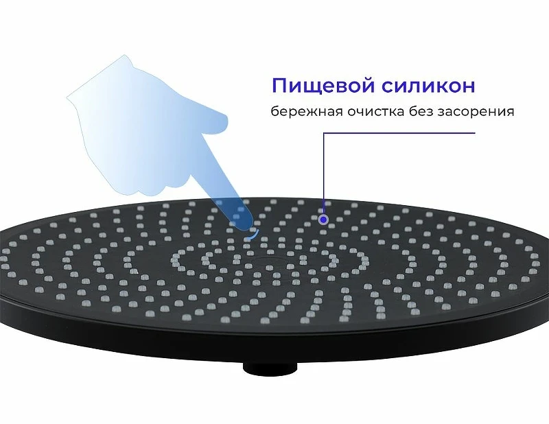 Верхний душ Gappo G006-25 Черный матовый