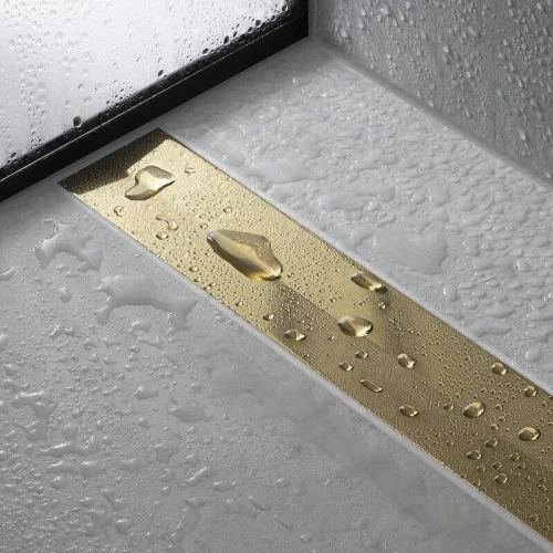 Решетка для душевого лотка Hansgrohe RainDrain Flex 56047140 цвет Бронза шлифованная