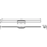 Решетка для душевого лотка Hansgrohe RainDrain Flex 56047140 цвет Бронза шлифованная