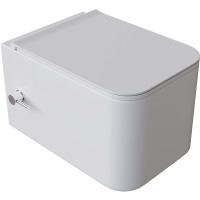 Унитаз биде Boheme Mane 970-SET-2-MW подвесной Белый матовый с сиденьем Микролифт фарфор подвесной