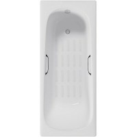 Чугунная ванна Delice Continental Limited Edition 165x70 DLR230644R-AS с отверстиями под ручки с антискользящим покрытием