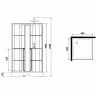 Душевая кабина Niagara Standart 90x90 R ST90/15QR/KL/BKT без гидромассажа