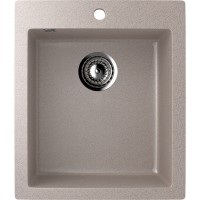 Кухонная мойка Ulgran Classic U-404-302 Песочная искусственный камень (литьевой мрамор) встраиваемый