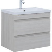 Тумба под раковину Aquanet Нота New 75 334204 подвесная Дуб холден МДФ / ЛДСП