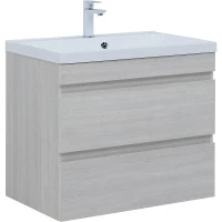 Тумба под раковину Aquanet Нота New 75 334204 подвесная Дуб холден МДФ / ЛДСП