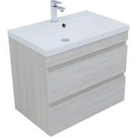 Тумба под раковину Aquanet Нота New 75 334204 подвесная Дуб холден МДФ / ЛДСП