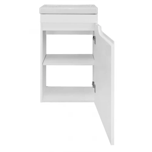 Тумба с раковиной Azario Kantri 45 R CS00097245 подвесная цвет Белый глянец