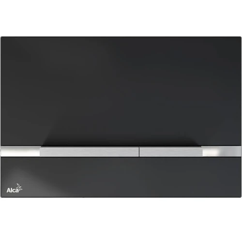 Кнопка смыва для инсталляции Alcaplast Flat Stripe Glass STRIPE-GL1204 Черная