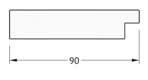 Зеркало Evoform Definite 100х80 BY 3282 в багетной раме - Алюминий 90 мм стекло