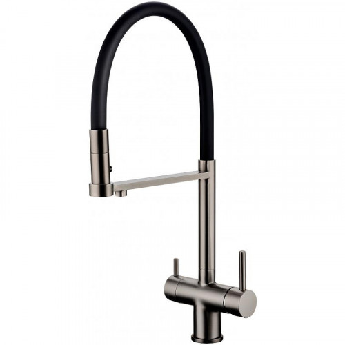 Смеситель для кухни Grocenberg GB4095BG Графит