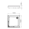Акриловый поддон для душа Melodia della vita Cube 100x100 MTYCB100100 Белый