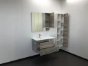 Тумба с раковиной Comforty Турин 90L 00004137135 подвесная Дуб бежевый МДФ / ЛДСП