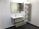 Тумба с раковиной Comforty Турин 90L 00004137135 подвесная Дуб бежевый МДФ / ЛДСП