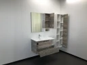 Тумба с раковиной Comforty Турин 90L 00004137135 подвесная Дуб бежевый МДФ / ЛДСП