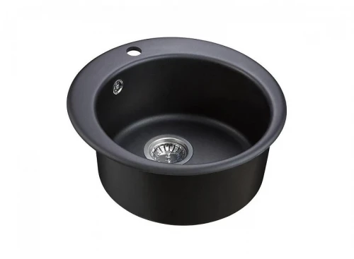 Кухонная мойка Emar Quartz 47,5 EMQ-1475.C цвет Оникс