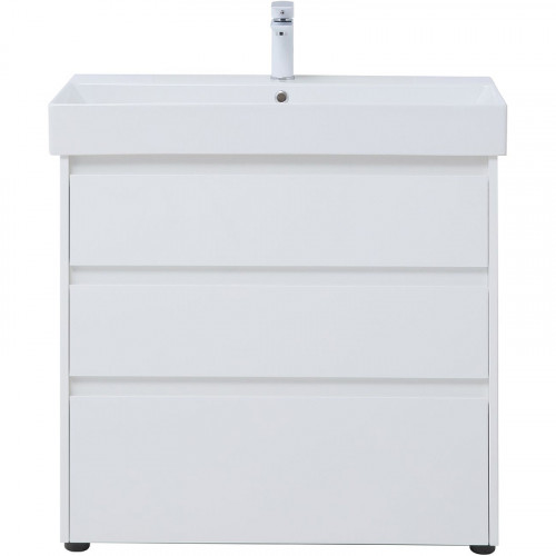 Тумба под раковину Aquanet Nova Lite 85 302475 Белый глянец МДФ / ЛДСП