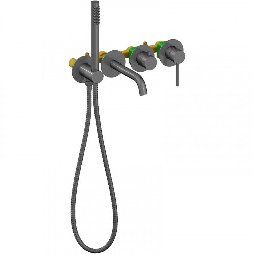 Смеситель для ванны Timo Saona 2314/18YSM Черное золото латунь встраиваемый