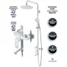 Душевая система Grocenberg GB7009WC Белая хром