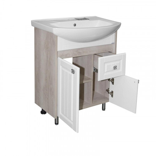 Тумба под раковину Mixline Версаль 55 554988 цвет Белый