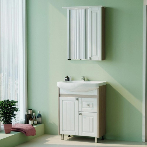 Тумба под раковину Mixline Версаль 55 554988 цвет Белый