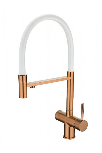 Смеситель для кухни Emar PVD ЕС - 7024 цвет WHT Coppery
