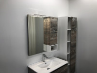 Зеркальный шкаф Comforty Турин 75 00004144198 Дуб бежевый МДФ / ЛДСП