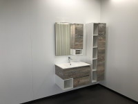 Зеркальный шкаф Comforty Турин 75 00004144198 Дуб бежевый МДФ / ЛДСП