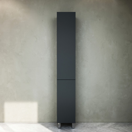 Шкаф пенал AM.PM Gem S 30 M91CSR0306GM Графит матовый МДФ / ЛДСП