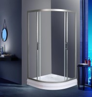 Душевой уголок WeltWasser WW500 С 80х80 10000012445 профиль Хром стекло прозрачное