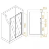 Душевая дверь RGW Passage PA-017 120 350801712-21 профиль Хром стекло матовое-сатинат