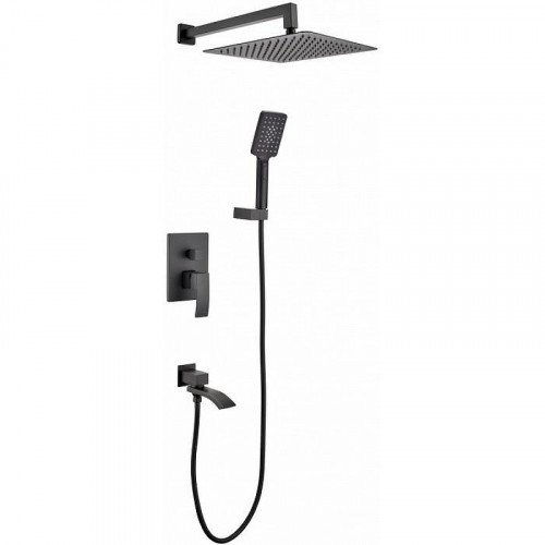 Душевая система Grocenberg GB5007BL Черная матовая