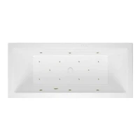 Акриловая ванна Excellent Heaven Slim 180x80 WAEX.HEV18S.RELAX.BR цвет Белый с гидромассажем форсунки Бронза