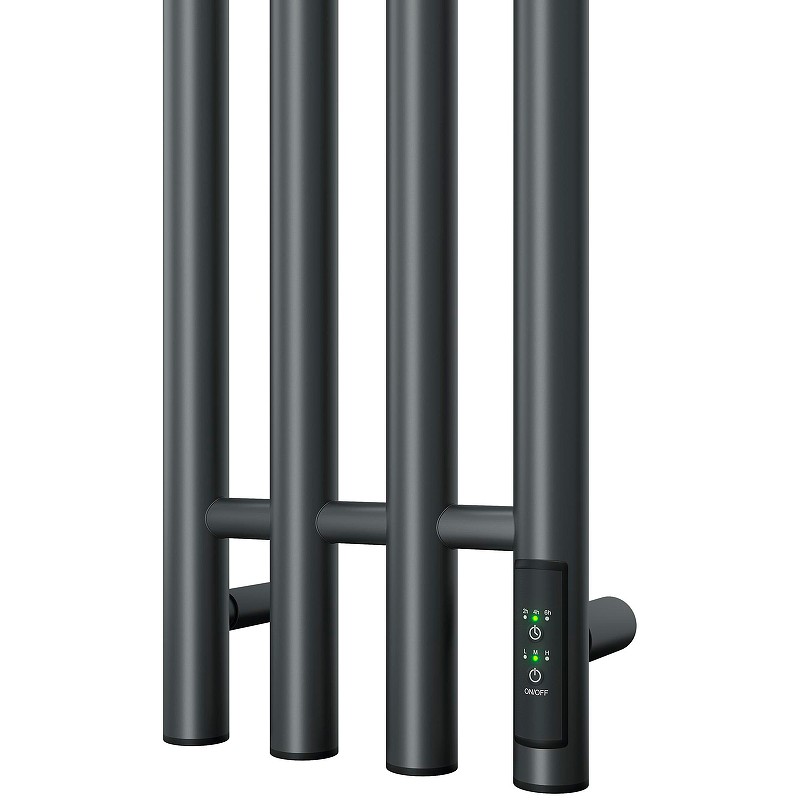 Электрический полотенцесушитель Point Деметра PN12832GB П3 180x1200 диммер справа Графит блеск