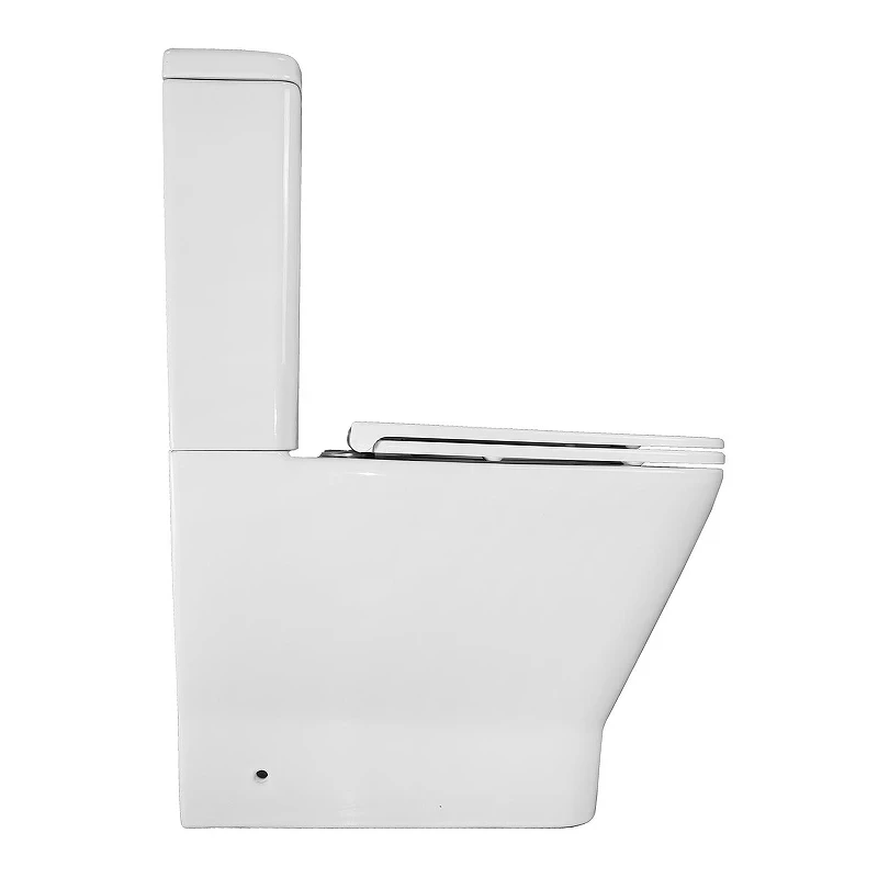 Унитаз компакт Azario Joy Торнадо AZ-2168-UQ3 цвет Белый с бачком и сиденьем Микролифт