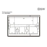 Кнопка смыва для инсталляции Black&White Universe WPI-09530GM 09530 Matt Gun Metal