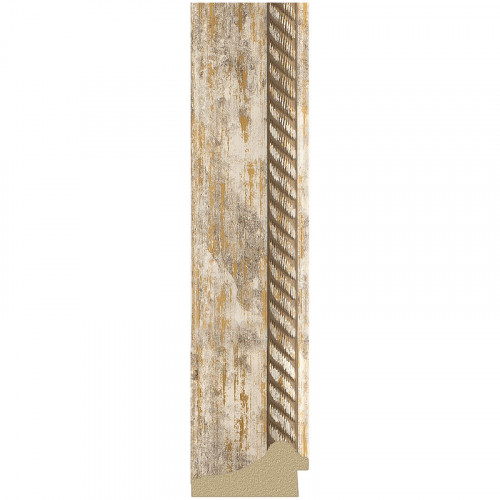 Зеркало Evoform Exclusive-G 135х73 BY 4263 с гравировкой в багетной раме - Прованс с плетением 70 мм стекло