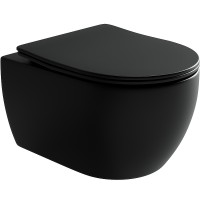 Унитаз Ceramicanova Play CN3001MB подвесной Черный матовый с сиденьем Микролифт фарфор подвесной